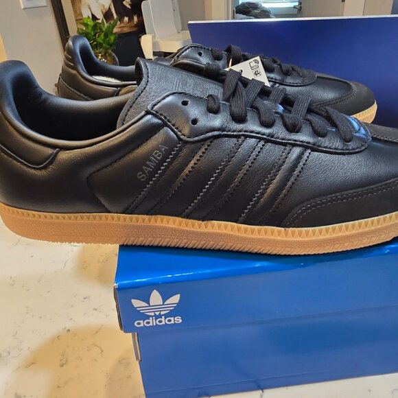 [JS2762] Adidas Originals Mens Samba OG Core Black Carbon *NEW* SIZE 10 WMS 11 - Picture 5 of 14